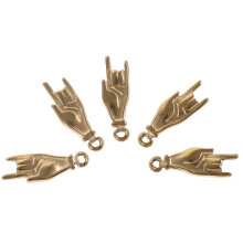 20Stk Goldene Schmuckanhänger Charms Für DIY Ohrringe &