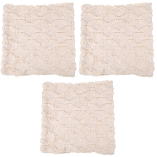 3Stk Langlebige Sofakissenhüllen Beige Mit Einfachem Design 2