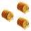 3Sets Goldene Servierplatten Mit Robustem Ablagerack 6