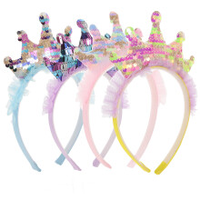 20Stk Haarreifen Party Kinder Kopfband Pailletten