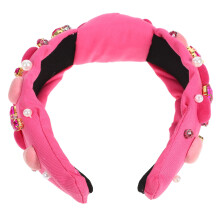5Stk Fashion Knoten Stirnband Für Mit Und Glasstein Rosy