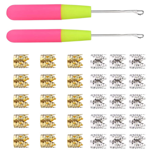 96Stk Dreadlocks Braid Tool Haar Buckles Für Friseurbedarf 1