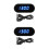 2Stk Blaues LED Digitalwecker Set Mit Kabel Für 8