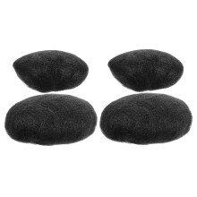 8Stk Faux Hair Bun Schwarz Voluminöser Chignon Für Festliche Stylings