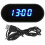 2Stk Blaues LED Digitalwecker Set Mit Kabel Für 1