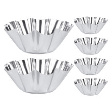12Stk Silberne Muffin Tart Wiederverwendbar