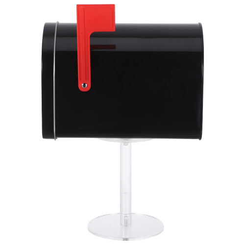3Pcs Black Mini Mailbox Durable Iron Decoration Waterproof Outdoor Use 2