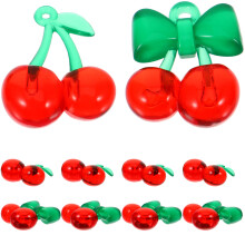 40Stk DIY Cherry Charms Acryl Anhänger Für Schmuck Und
