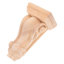 5Stk Holzgeschnitzte Möbelappliken Beige Römische Säule