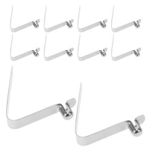 48Stk V-Förmige Federklammern Mengstahl Für Outdoor DIY Silber