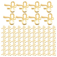 600Stk Goldene Zinklegierung Bowknot Charms Für Schmuck DIY Basteln