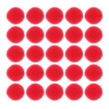 1000Stk Rote Polyester Plüschbälle Elastisch Bastelzubehör DIY