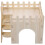 4Sets Robuste Holz Hamsterverstecke, Beige Nagetier Wohnhäuser 1
