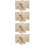 4Sets Robuste Holz Hamsterverstecke, Beige Nagetier Wohnhäuser 9