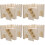 4Sets Robuste Holz Hamsterverstecke, Beige Nagetier Wohnhäuser 6
