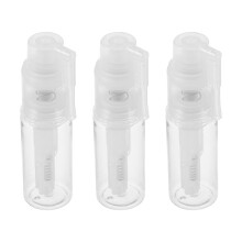 9Stk Transparente Pulver-Sprühflaschen Pet Push- Kunststoff