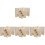 4Sets Robuste Holz Hamsterverstecke, Beige Nagetier Wohnhäuser 3