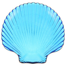 5Stk Blaues Muschelschale Dessertplatte Für Party Und Haushalt