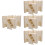 4Sets Robuste Holz Hamsterverstecke, Beige Nagetier Wohnhäuser 7