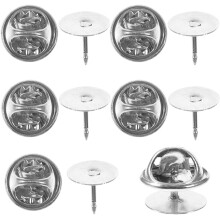 200Sets DIY Stecknadeln Verschlüsse Silber Für Abzeichen Und Broschen