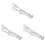 3Stk Bbq Grillzange Silber Hitzebeständig & Robust 2
