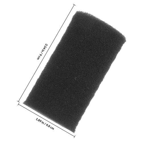 Schwarzer Aquarium Intake Filter Baumwollschutzschlauch 1