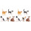 10Stk Katzen Figuren Set Für Garten Und 2