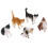 10Stk Katzen Figuren Set Für Garten Und 9