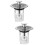 2Stk Waschbecken Ablaufstopper Robust Mit Anti-Haar Filter 9
