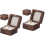 2Stk Holz Schmuckbox Mit Weichem Einsatz Ringhalter 4