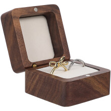 2Stk Holz Schmuckbox Mit Weichem Einsatz Ringhalter