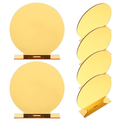 12Sets Wiederverwendbare Tischnummer Schilder Gold Mit