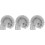 3Stk Haarfilter Grau Selbstklebend Badezimmer Abflussstopper Außen 6
