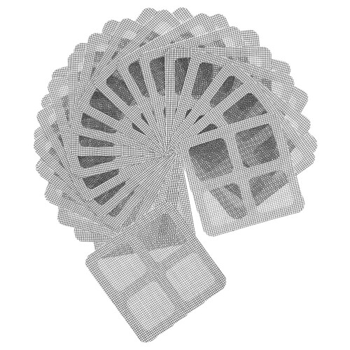 3Stk Haarfilter Grau Selbstklebend Badezimmer Abflussstopper Außen 2