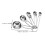 4Sets Küchenmesslöffel Silber Stapelbar Backset 11