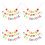 4Sets Wiederverwendbare Back to School Papierflaggen 5
