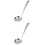 2Stk Silberner Mit Extra Langem Griff 6