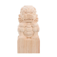3Stk Khaki Holz Pfosten Spitze Feng Shui Gartendekor