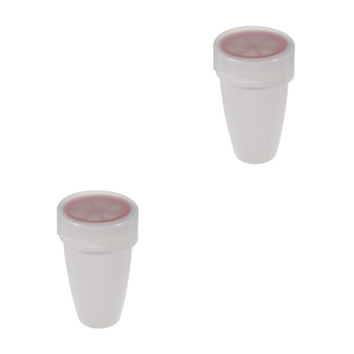 2Stk Robustes Kunststoff- Weiß Für Feines Backpulver 2