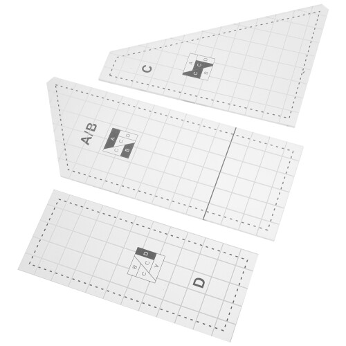 2Sets Acryl Quilting Vorlage Leichtes Nähwerkzeug Für