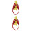 2Ud Vincha Halloween Roja Material Resistente Para Fiesta 5