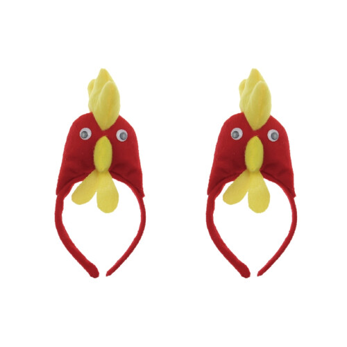 2Ud Vincha Halloween Roja Material Resistente Para Fiesta 1