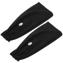 6Stk Schwarze Headbands Mit 2 Knöpfen Für Vielseitigen Sportgebrauch