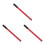 3Ud Mango Para Hidráulico Horizontal Rojo Acero 4