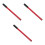 3Ud Mango Para Hidráulico Horizontal Rojo Acero 10
