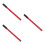 3Ud Mango Para Hidráulico Horizontal Rojo Acero 6