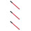 3Ud Mango Para Hidráulico Horizontal Rojo Acero 5