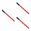 3Ud Mango Para Hidráulico Horizontal Rojo Acero 7