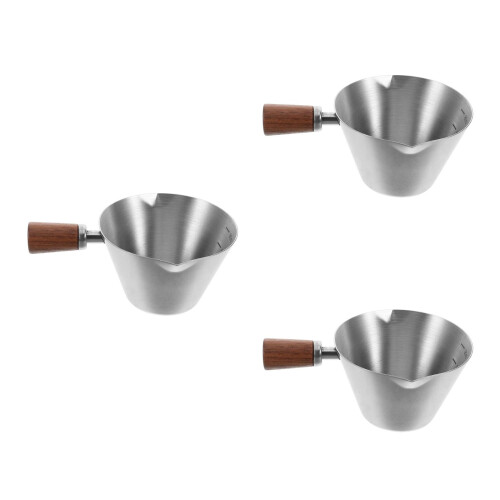 3Stk Multifunktions Milchaufschäumer Latte Cup Mit Griff 2