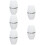 5Stk Natürlicher Vulkan Roller Absorbierend Gesichtspflege Schwarz 6